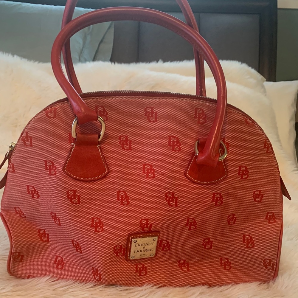 Red Dooney & Bourke Logo Domed Satchel